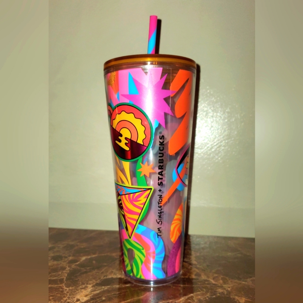 EUC Starbucks+Tim Singleton venti cold cup